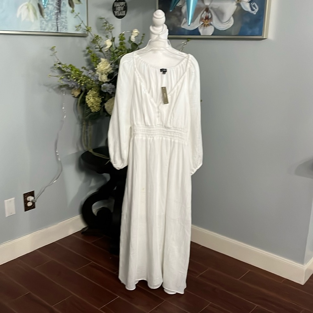 J.CREW brand new long dress with pockets on each side, size small.